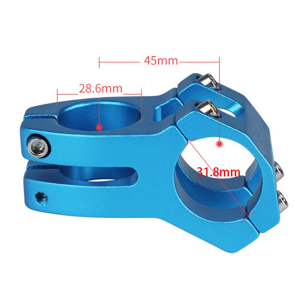 Tianeraus Bike Stem 45Mm Short Bicycle Stem Handlebar Riser Extender For Road Bike, Mountain Bike, Mtb, Bmx, Cycling (Red)
