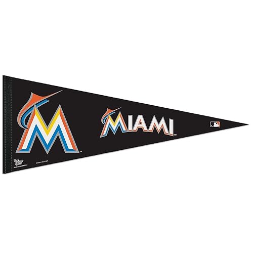 Mlb Miami Marlins Wcr45093622 Carded Classic Pennant, 12'' X 30''