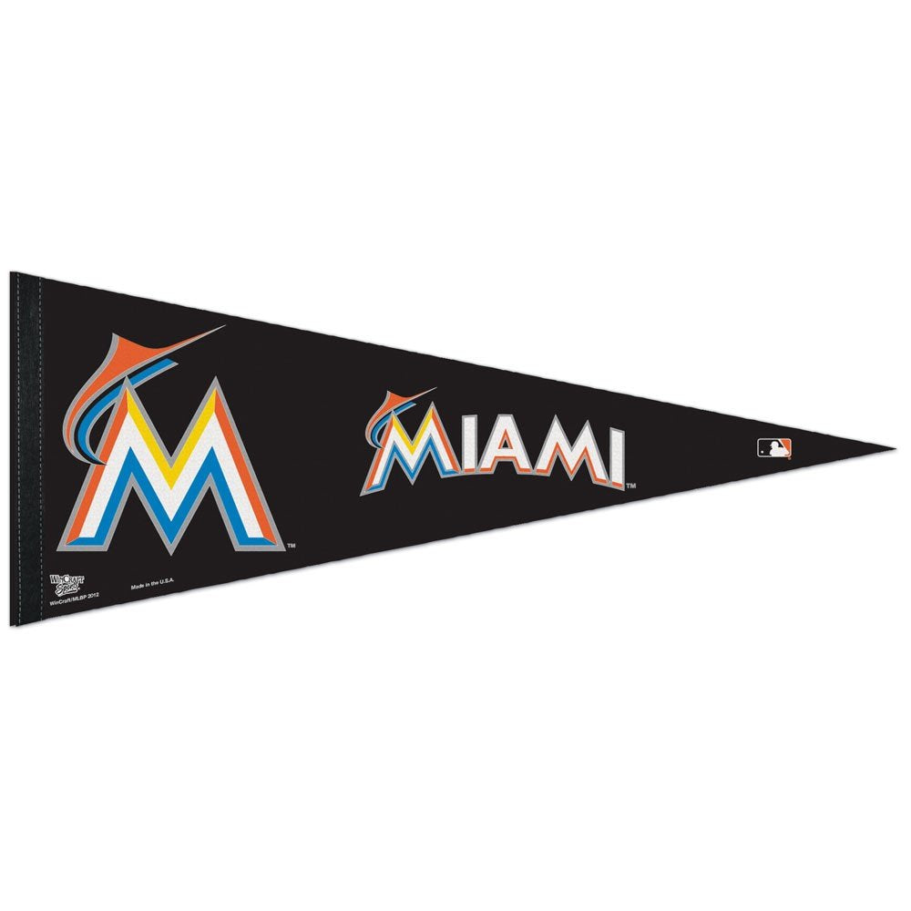 Mlb Miami Marlins Wcr45093622 Carded Classic Pennant, 12'' X 30''