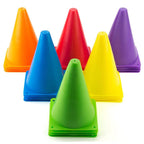 Faswin 30 Pack 7 Inch Plastic Traffic Cones, Sport Training Agility Field Marker Cone For Soccer, Skating, Football, Basketball,
