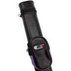 Gse Billiard Cue Cases, 1X1 Deluxe Hard Billiard Pool Cue Stick Carrying Case, Pool Billiards Accessories (Black/Purple)