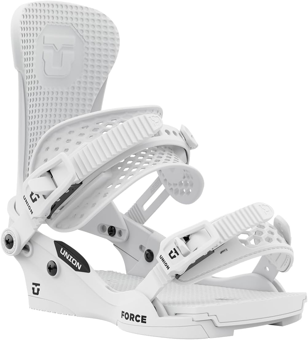 Union Force Classic Mens Snowboard Bindings (White 25, Small)