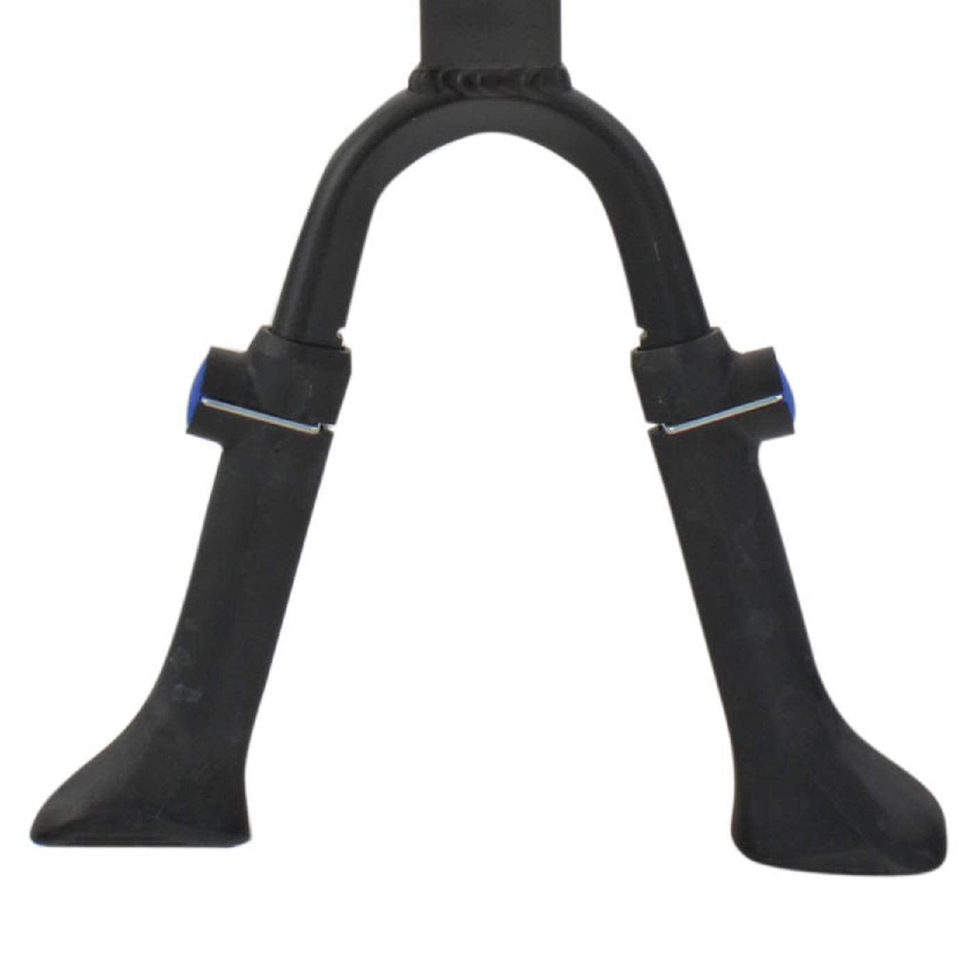 Ventura Double Leg Kickstand, Center-Mounted, Aluminum, Adjustable Without Tools For 24''-28'' Bicycle, Black