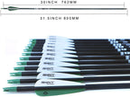Tiger Archery 30Inch Carbon Arrow Practice Hunting Arrows With Removable Tips For Compound & Recurve Bow(Pack Of 12) (Deep Green