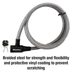 Master Lock Cable Lock, Keyed Bike Lock, 6 Ft. Long, 8155D