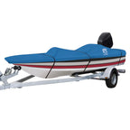 Classic Accessories Stellex All Seasons Boat Cover, Fits Boats 14' - 16'L X 90''W, Trailerable Boat Cover With Polyester Fade-Re
