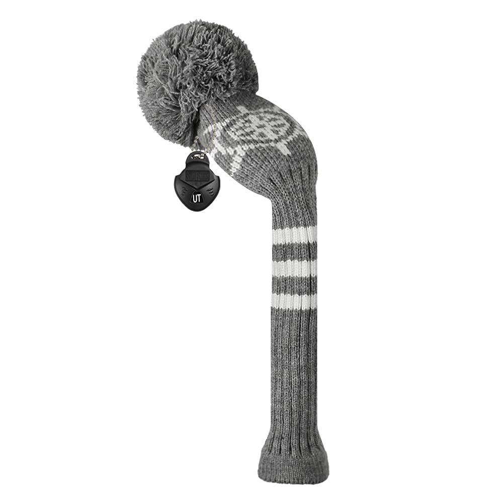 Scott Edward 1Pcs Hybrid Head Cover Knit, For Fairway Wood Hybrid, With Rotating Number Tags
