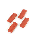 Kool Stop Insert Rounded Philips Rod Brake Shoe Holders, Salmon (Bag Of 4)