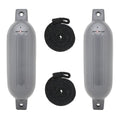 Extreme Max 3006.7444 Boattector Inflatable Fender Value 2-Pack - 4.5'' X 16'', Gray
