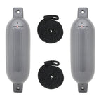 Extreme Max 3006.7444 Boattector Inflatable Fender Value 2-Pack - 4.5'' X 16'', Gray