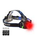 GaiGaiMall Hunting Red Light Headlamp Zoomable LED Headlight with 3 Lighting Mode and Water Resistant for Running Camping Hiking
