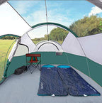 Campros Cp Tent-8-Person-Camping-Tents, Waterproof Windproof Family Tent, 5 Large Mesh Windows, Double Layer, Divided Curtain Fo
