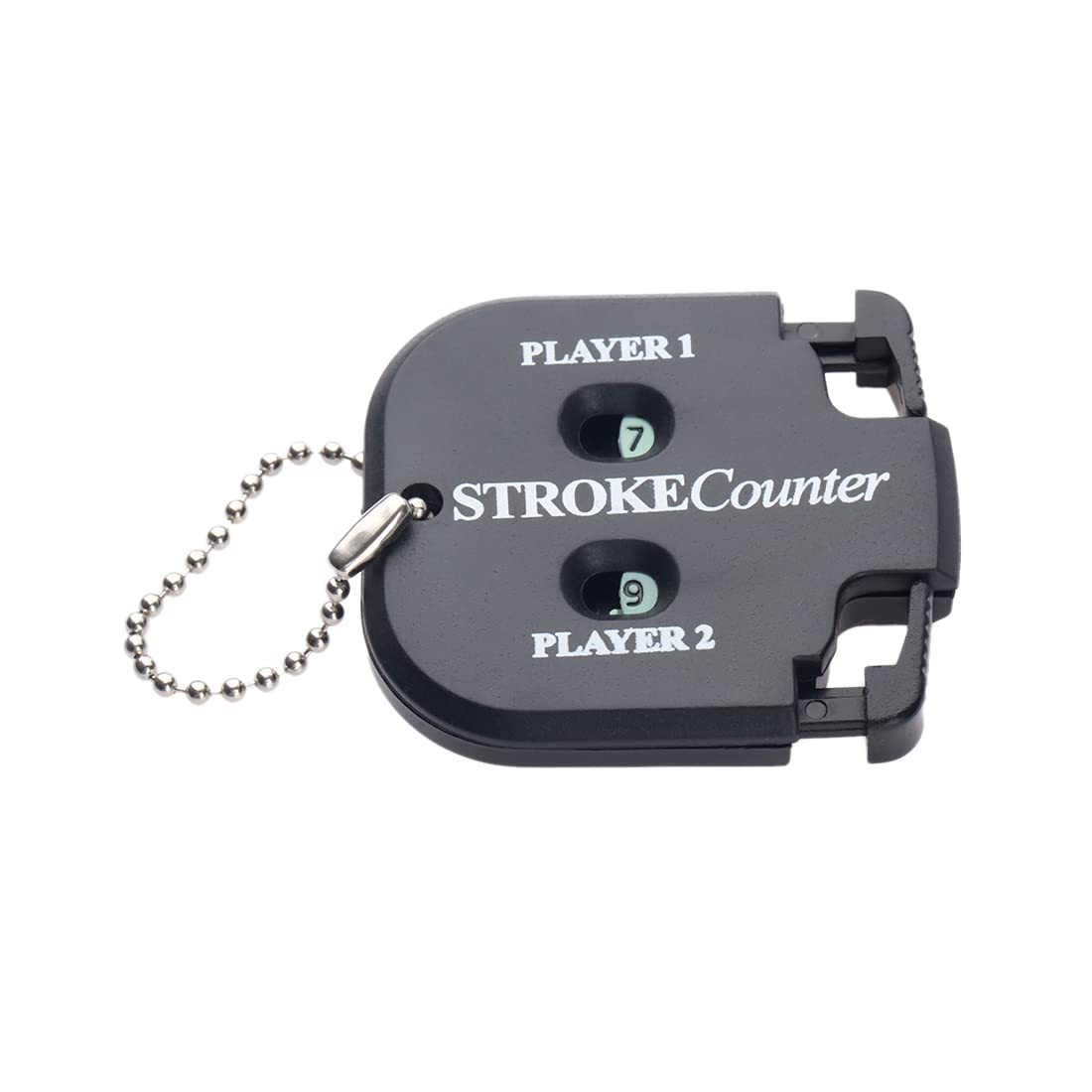 Helonge Golf Score Counter, 2 Pcs 2 Player Stroke Counter Golf Score Indicator 2 Digits Mini Square Golf Score Counters Handy Sc