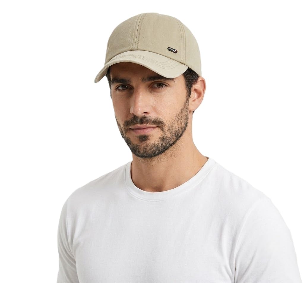 Alexvyan Sports58 Beige Unisex Breathable Sport Head Baseball Cap With Adjustable Strap In Summer For Men & Women Use In Runnin