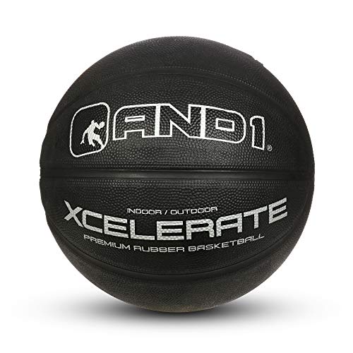 And1 Xcelerate Rubber Basketball: Game Ready, Official Regulation Size 7 (29.5      ) Streetball, Made For Indoor/Outdoor Basket
