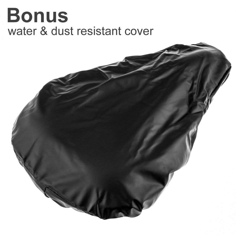 Zacro Bike Seat Cushion - Gel Padded Cover For Men Women Comfort, Extra Soft Exercise Bicycle Compatible With Peloton, Stationar