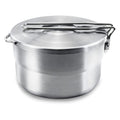 Pwpam Outdoor Cooking Pot Stainless Steel Camping Pot Large Capacity Pot Applicable For Camping Hiking And More Outdoor Activiti