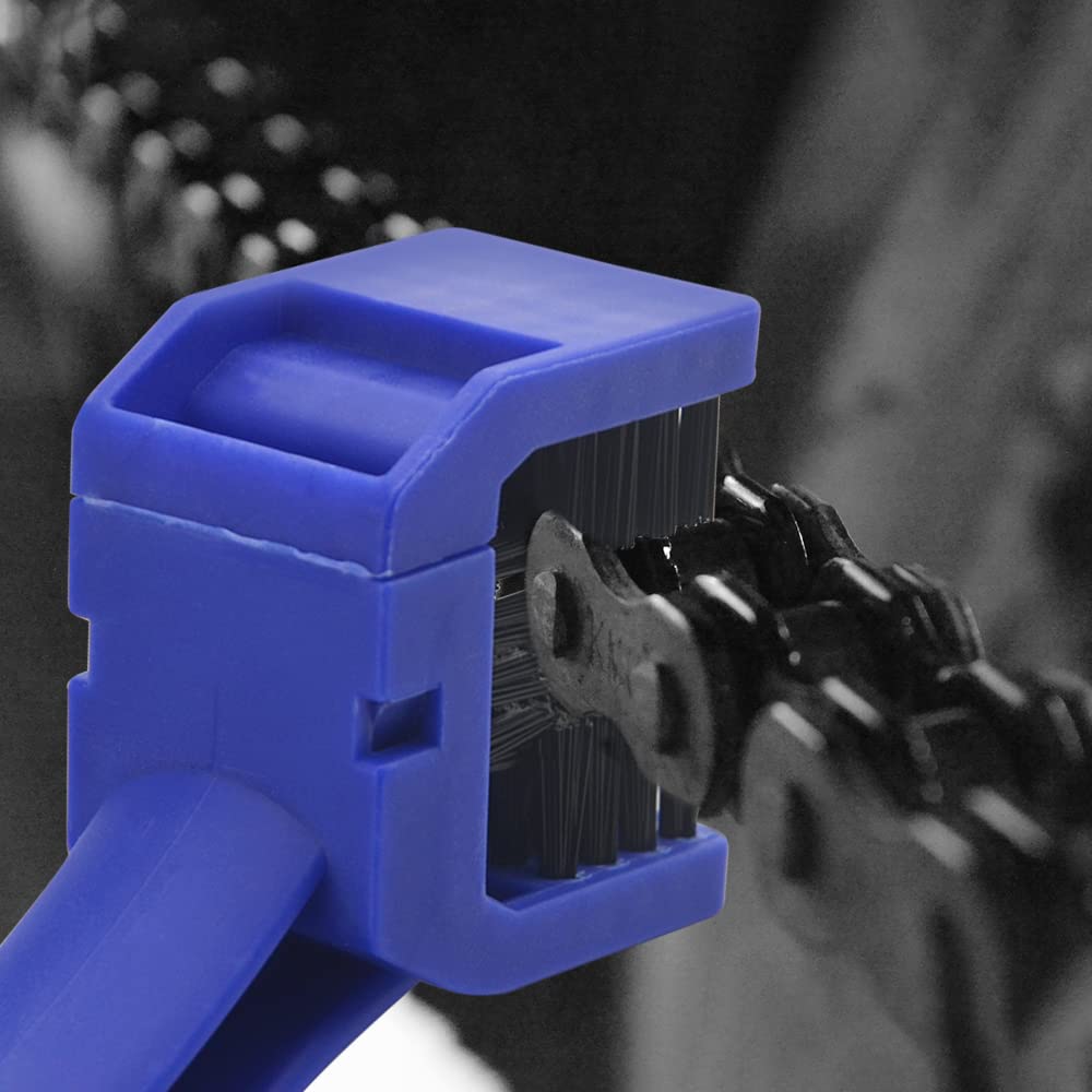 Wmycongcong 2 Pcs Motorcycle Bicycle Chain Cleaning Tool Chain Washer Cleaner Crankset Brush Mountain Bike Maintain Cleaning Too