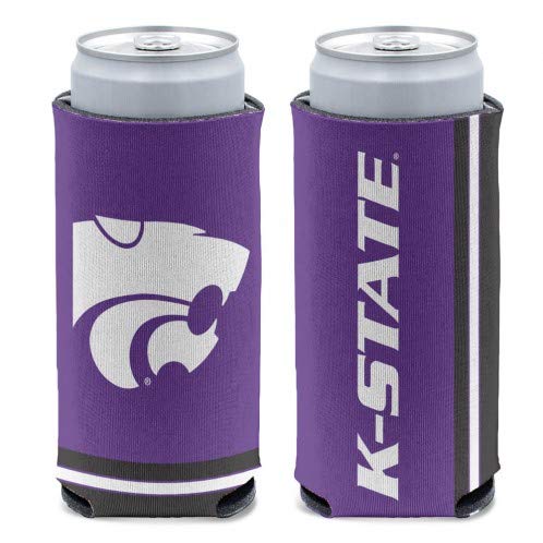 NCAA Kansas State Wildcats Slim Can Cooler, Team Colors, One Size
