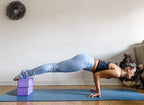 Clever Yoga Blocks 2 Pack With Strap - Extra Light Weight Sweat Repelling Foam Yoga Block Set With Cotton 8Ft Yoga Stretch Strap