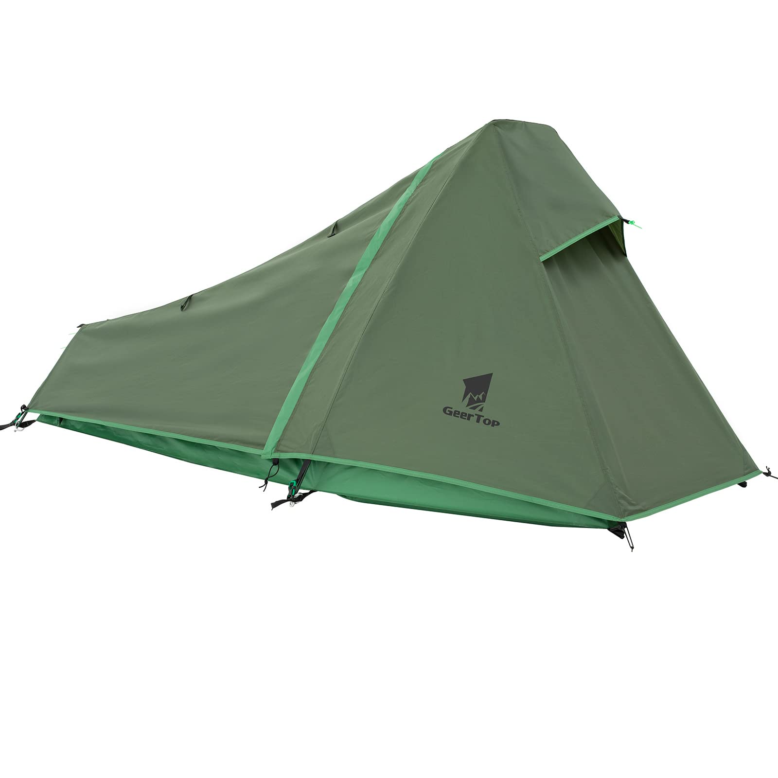Geertop Lightweight 1 Person Bivy Tent For Camping 3 Season Waterproof Single Person Camp Tent For Backpacking Hiking Travel Out