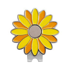 Pinmei Sunflower Golf Ball Marker With Golf Hat Clip(One Hat Clip With Two Markers)