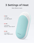 Ocoopa Hotpal Rechargeable Hand Warmer, 5200Mah Electric Handwarmer,Portable Pocket Heater, Heat Therapy Great For Raynauds, Hun