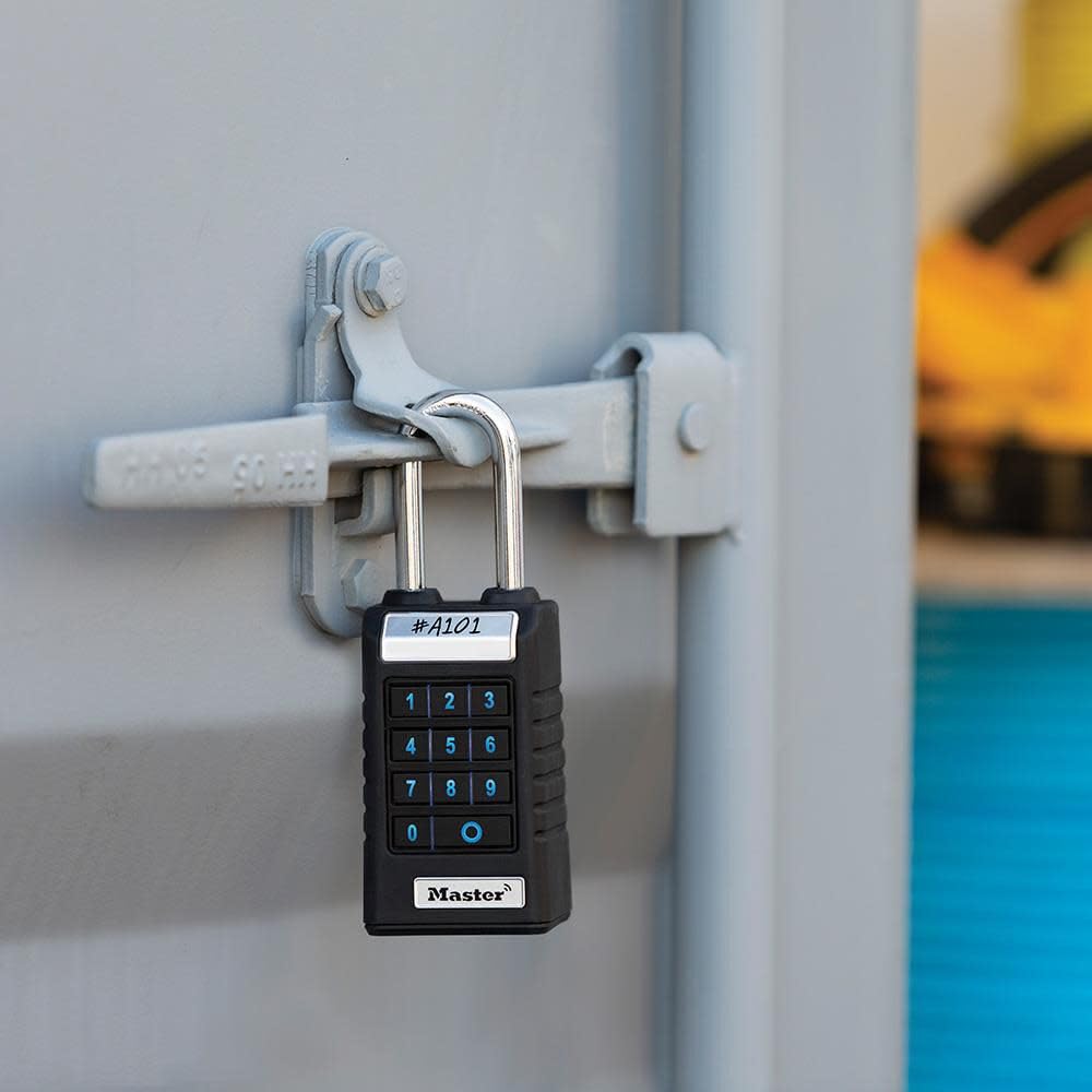 Master Lock 6400Eurljent Professional Bluetooth Smart Padlock [Bluetooth Compatible With Smartphones] [Long Shackle] [Weatherpro
