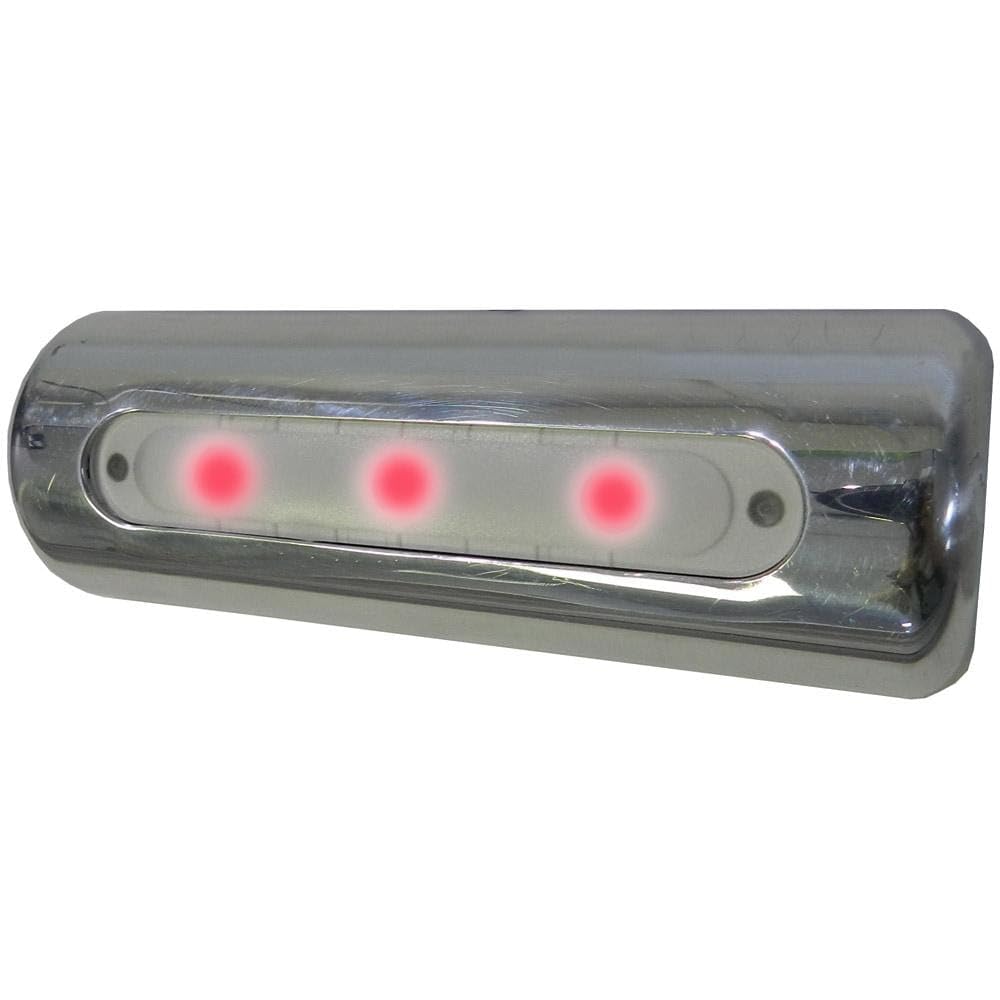Taco Metals Marine LED Pipe Mount Deck Light, Red