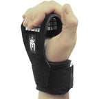 Meister Elite Leather Weight Lifting Grips W/Gel Padding (Pair) - X-Small