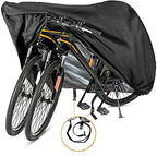 Szblnsm Bike Cover For 1, 2 Or 3 Bikes - Outdoor Waterproof Bicycle Covers - 420D Heavy Duty Ripstop Material Offers Constant Pr