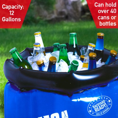 Mega Chill Yard Play Large Inflatable Cooler (Holds ~48 Cans)