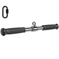 Seleware 18'' Rotating Straight Bar Cable Machines Attachments For Gym, Pull Down Bar Press Down Bar With Non-Slip Flat Soft Rub
