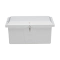 Taylor Made Stow 'N Go Low-Profile Fiberglass Dock Box, White (20'' H X 40'' W X 19'' D) - Fiberglass Construction, Uv Gelcoat F