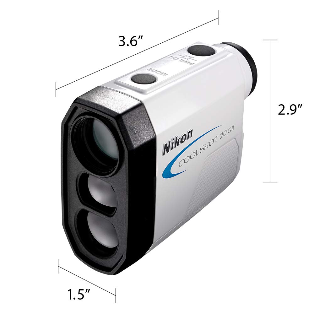 Nikon Coolshot 20 Gii Golf Laser Rangefinder, White, 16667