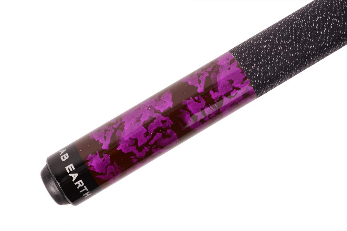 Ab Earth 58 Inch Hand-Painted Series 2-Piece Billiard Pool Cue Stick With Irish Linen Wrap (Purple, 19Oz)