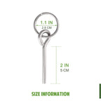 Brilliance4U Tent Pin & Ring Replacement, Tent Pole Connectors, Aluminum Tent Pole Rings With 1 Pin, Tent Building Tool, Tent Po
