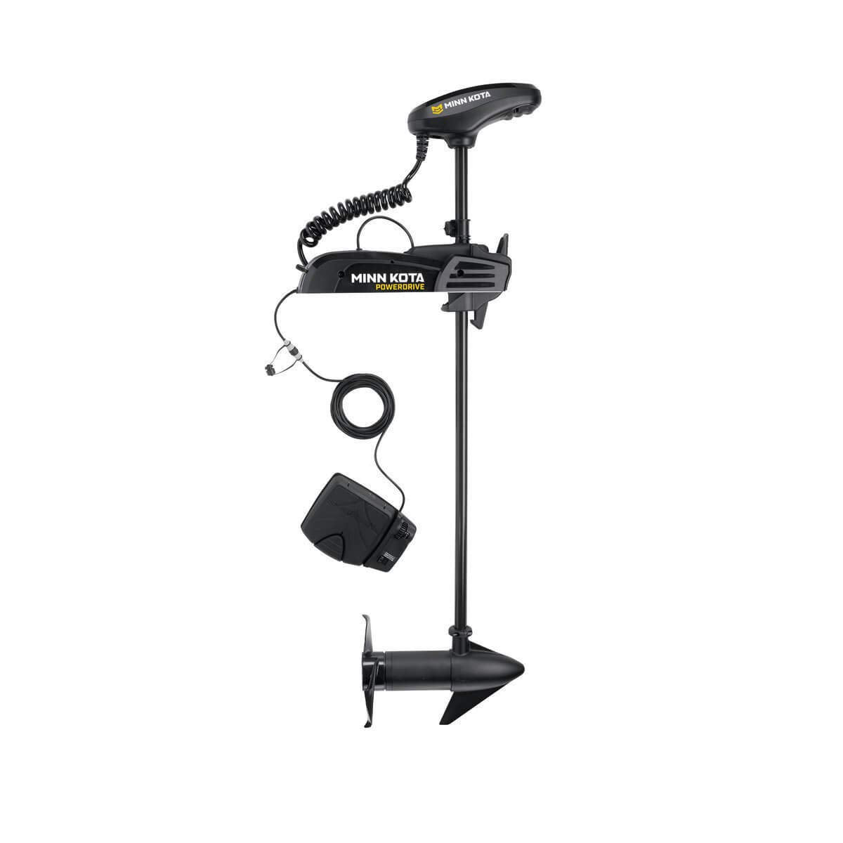 Minn Kota 1358790 Powerdrive Freshwater Electric-Steer Bow-Mount Trolling Motor With Digital Maximizer, 45 Lbs Thrust, 48'' Shaf