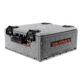 YakAttack ShortStak SOLO Storage Box 13 x 13 - Battleship Grey | Standalone Low-Profile Crate with Lid, Hinges & Latches | GridL
