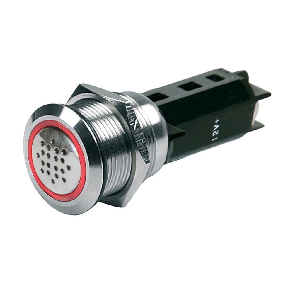 Marinco 16719824 12V Buzzer W/Warning Light - Red