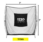 Izzo Titan 7Ft X 7Ft Golf Practice Hitting Net - Golf Hitting Net For Your Home Or Backyard,Black