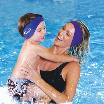 Mack'S Ear Band Swimming Headband, Blue/ Purple (Pack Of 2)