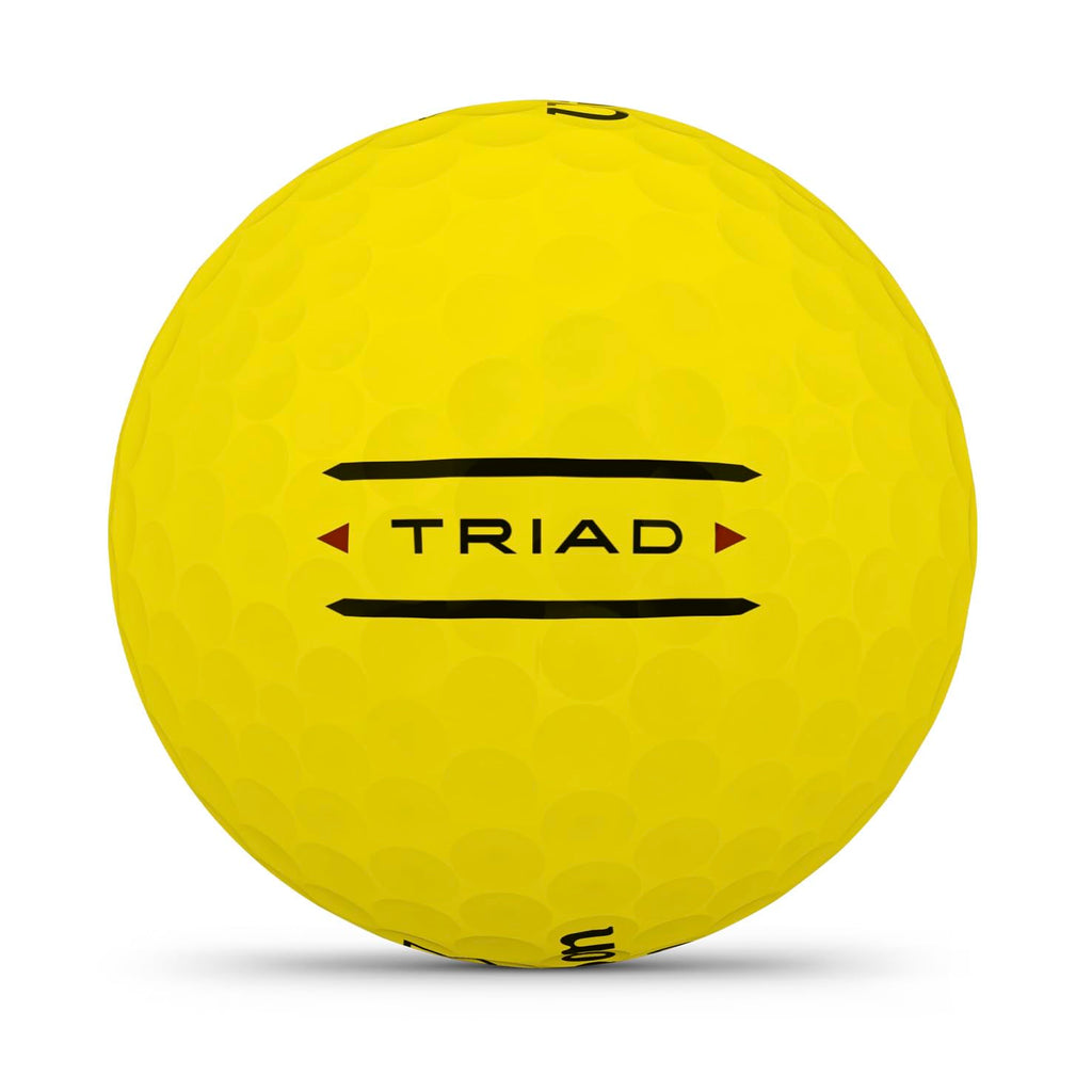 Wilson 2025 Triad Golf Balls - Yellow, 12 Balls