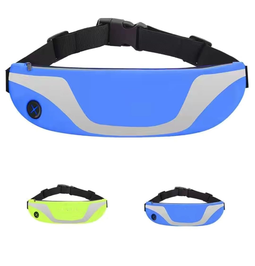 Kelexx Running Waist Pack For Women & Men  Cell Phone Waist Pouch With Zipper, WaterResistant Belt Bag For Outdoor Sports, Tra