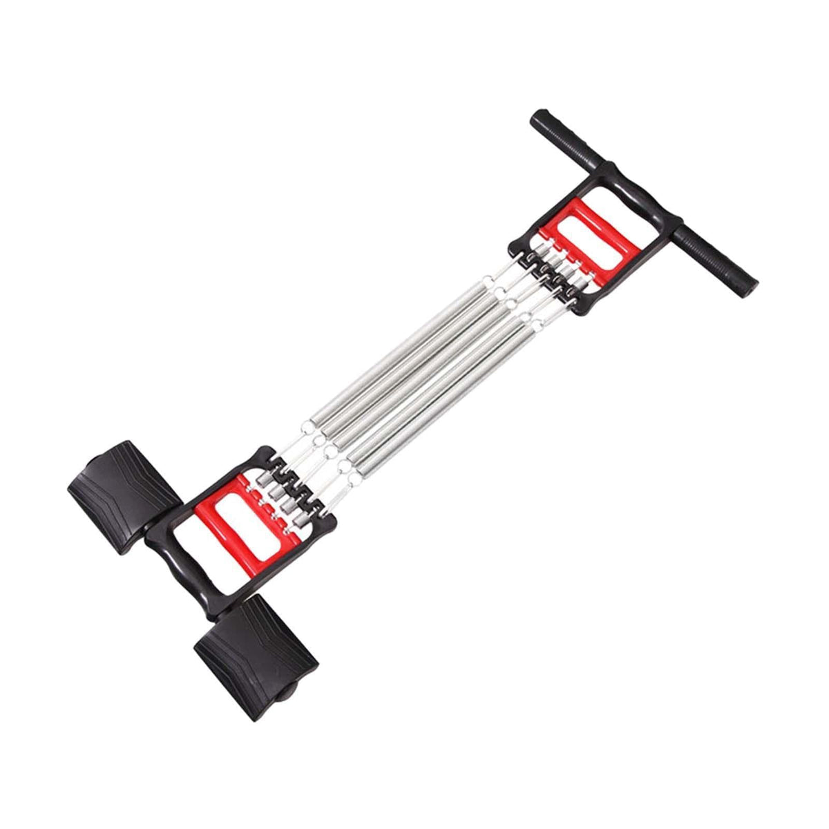 Merishopp Spring Chest Expander Foot Leg With 5 Spring Puller Workout 3 In 1 Exerciser | Sporting Goods | Fitness, Running & Yog
