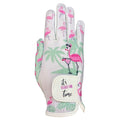 Giggle Golf Women'S Golf Glove (Medium, Worn On Right Hand, Flamingos)