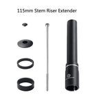 Teyssor Bike Stem Riser 115Mm 180Mm 210Mm Adjustable Bike Fork Stem Extender,Aluminium Alloy Bicycle Handlebar Raiser Head Up Ad