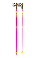 LEKI Spitfire 3D Lightweight Aluminum Ski Poles for Alpine Skiing - Neonmagenta-Neonyellow-Berry - 120 cm