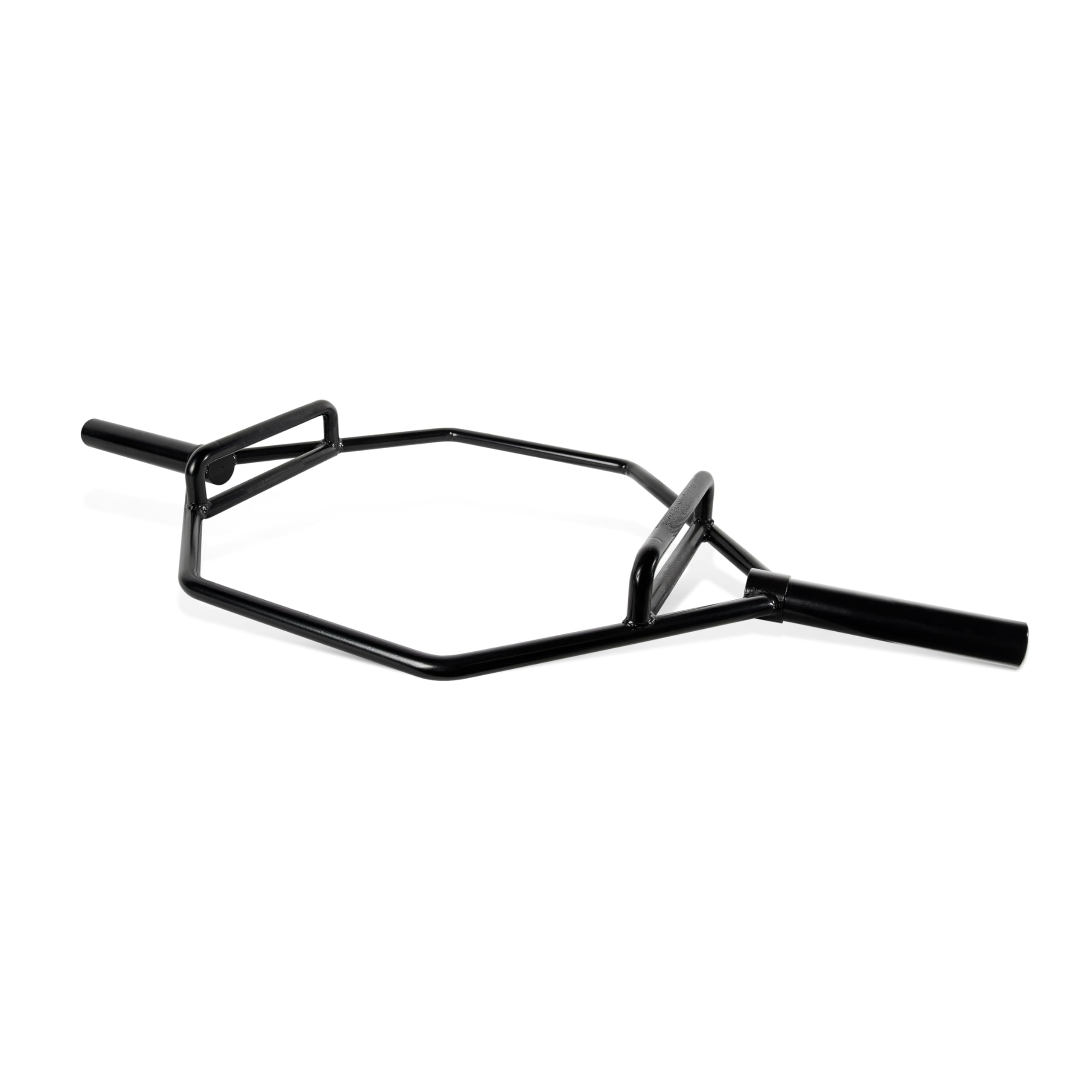 Cap Barbell Olympic Hex / Trap /Shrug /Deadlift Bar With Combo Grips, Black - New Version (Obis-89Hb)