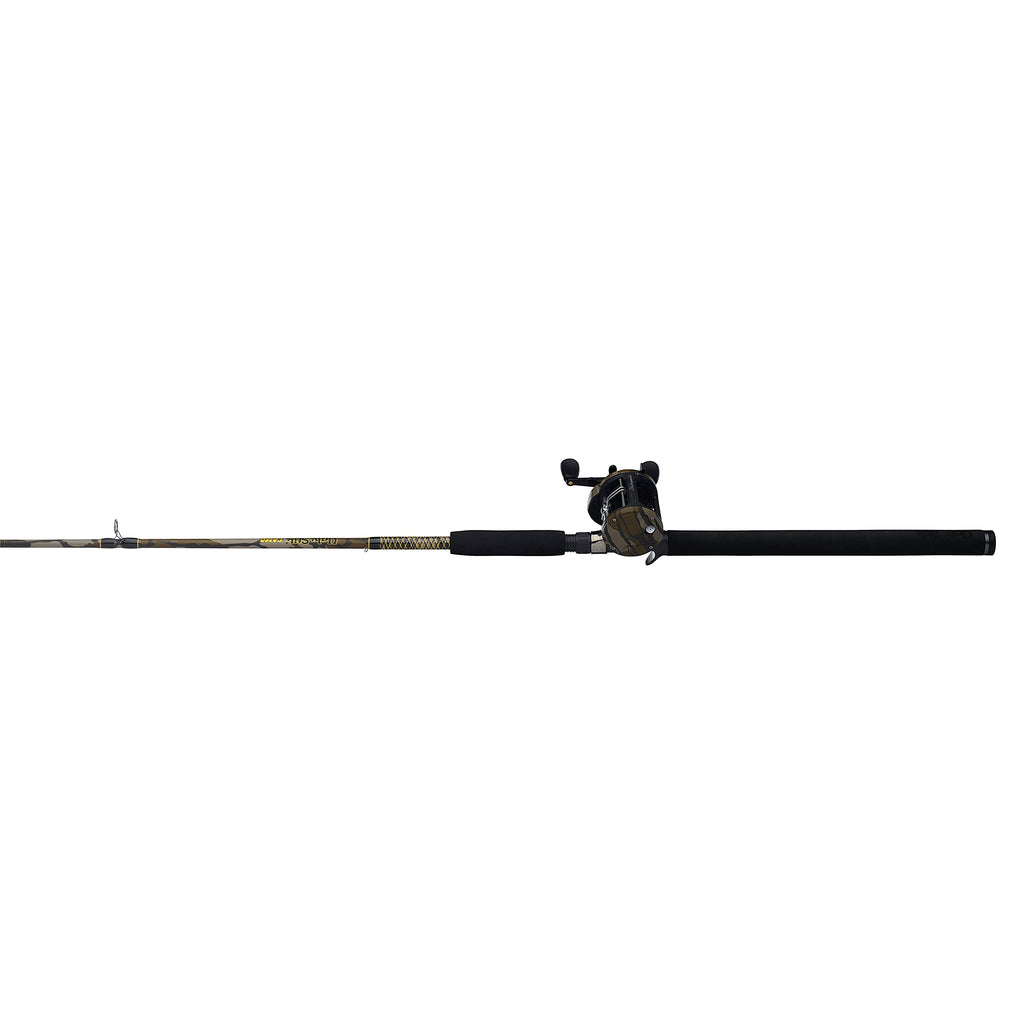 Ugly Stik 7 Camo Conventional Fishing Rod And Reel Casting Combo, Right Handle Position, Ugly Tech Construction With Clear Tip D